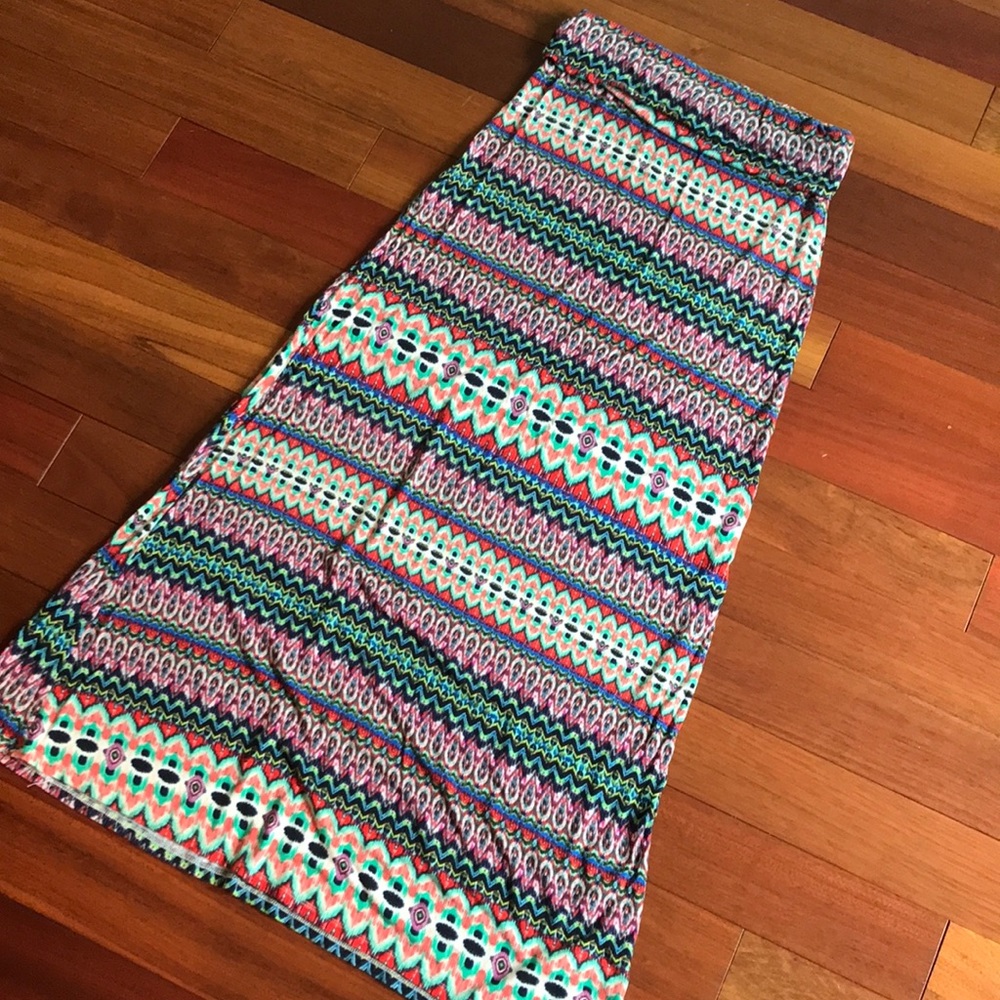 Long multicolored skirt - Picture 1 of 5